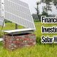 investment in solar water pumps