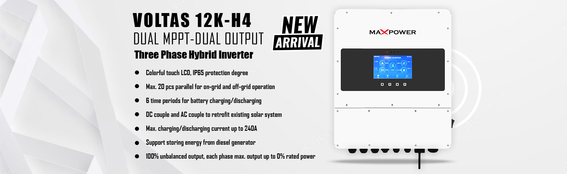 Voltas 12K-H4 Hybrid Inverter
