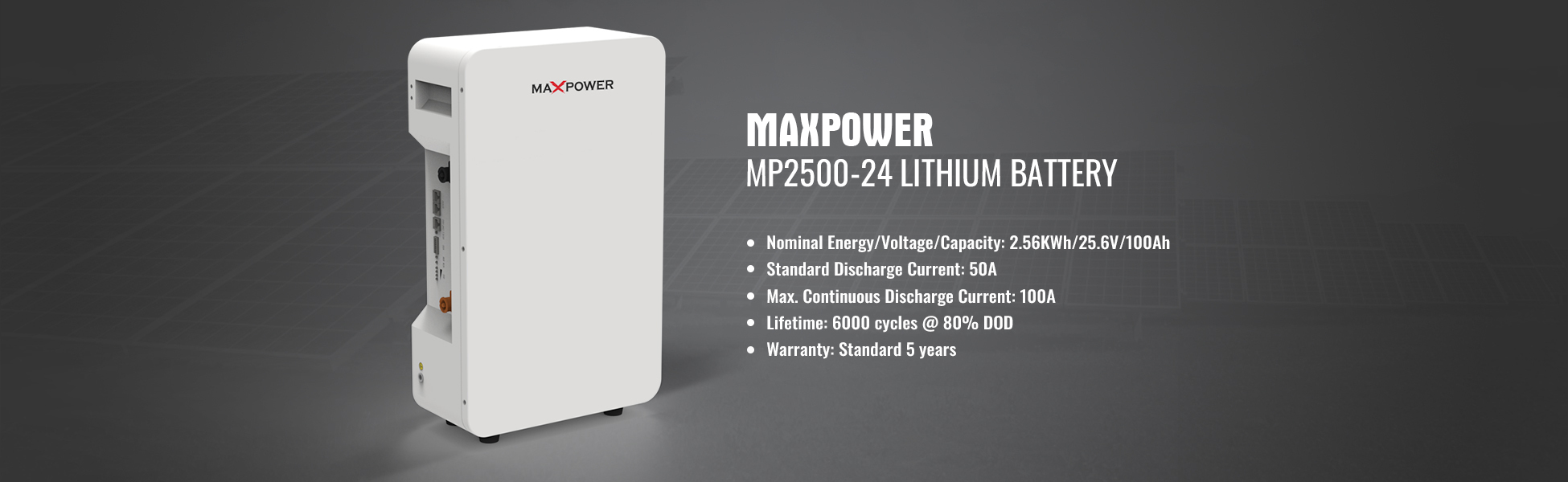 MP2500-24 Lithium Battery